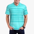 thumbnail image 1 of Daiia Turquoise Wooden Pattern Men’s Polo Shirts,Solid Deck Shirt,Classic Fit, Breathable Cotton Polo for Casual and Sport Wear-Small, 1 of 7
