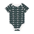 thumbnail image 1 of Daiia Turtle Chrysanthemum Printed Unisex-Baby Short Sleeve Onesies Bodysuits Baby Climbing Clothes Soft and Comfortable Romper with Expandable Shoulder Design-12 Months, 1 of 1