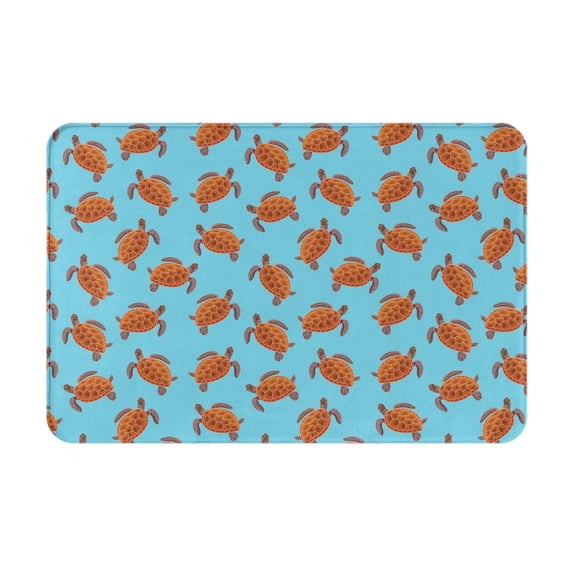 Daiia Turtle Front Door Mat, Heavy Duty Durable Welcome Mat for Outdoor Indoor, Dirt Trapper Waterproof Super Absorbent Door Mat, 16" x 24"