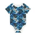 thumbnail image 1 of Daiia Turtle，Shell Algae Starfish Coral Printed Unisex-Baby Short Sleeve Onesies Bodysuits Baby Climbing Clothes Soft and Comfortable Romper with Expandable Shoulder Design-12 Months, 1 of 8