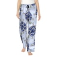 thumbnail image 1 of Daiia Turtle with Blue Stones Women's Sleep Pant with Pockets and Drawstring,Pajama Pants-Small, 1 of 9