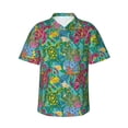 thumbnail image 1 of Daiia Turtles Hawaiian Shirt for Men Gentle Cotton Regular Short Sleeve Casual-XX-Large, 1 of 9