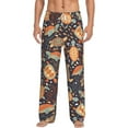 thumbnail image 1 of Daiia Turtles and Sea Plants Men's Sleep Pant with Pockets and Drawstring,Pajama Pants-Small, 1 of 9
