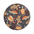 thumbnail image 1 of Daiia Turtles and Sea Plants Tire Covers , Travel Trailer Camper Truck SUV Motorhome Waterproof Wheel Cover, Sun Rain Snow Protector-17 inch, 1 of 9
