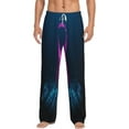 thumbnail image 1 of Daiia Two Human Hands are Holds Pink Ribbon Awareness Men's Sleep Pant with Pockets and Drawstring,Pajama Pants-X-Large, 1 of 9
