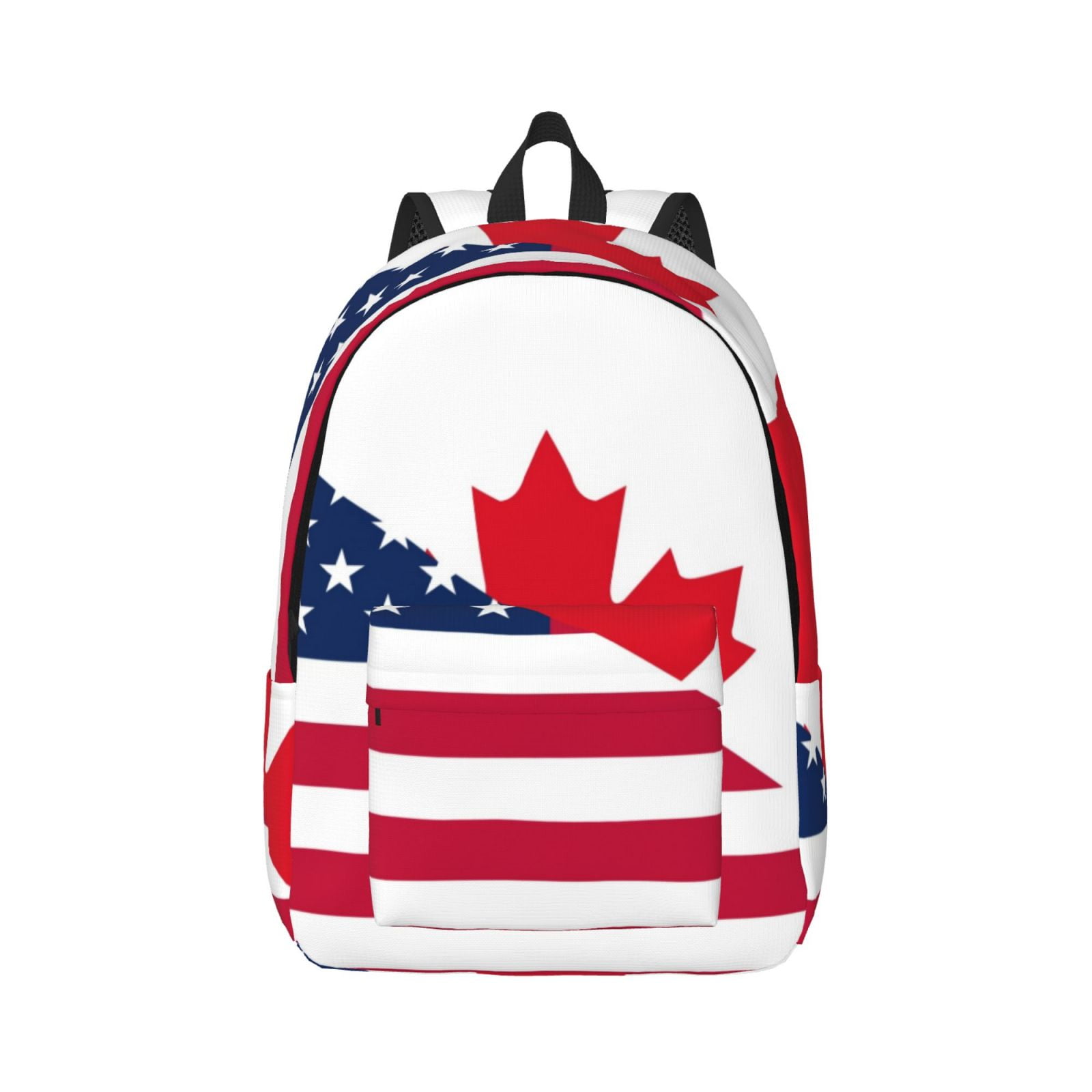 Daiia USA Canada Flag Vintage Canvas Backpack for Men and Women ,Hiking ...