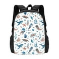 thumbnail image 1 of Daiia Undersea Animals Backpack for Men and Women -Durable Backpack Large Capacity, Water-Resistant Bag with Adjustable Straps and Laptop Compartment, 1 of 9
