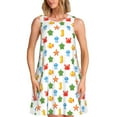 thumbnail image 1 of Daiia Undersea Animals Print Women's Dresses 2025 Trendy Short sleeve Dresses Casual Baggy Flowy Maxi Sun Dresses, 1 of 7