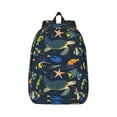 thumbnail image 1 of Daiia Undersea Animals Vintage Canvas Backpack for Men and Women ,Hiking Backpack,Travel Laptop Bag for School,Large Capacity Backpack, 1 of 8