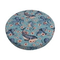 thumbnail image 1 of Daiia Underwater Animals and Flowers Stool Covers Round,Round Bar Stool Covers Waterproof Bar Chair Covers Washable Stool Cushion Slipcover for 12-14 Inch Chair-13 inch, 1 of 7