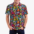 thumbnail image 1 of Daiia Underwater Diving Animals Pattern Men’s Polo Shirts,Solid Deck Shirt,Classic Fit, Breathable Cotton Polo for Casual and Sport Wear-Large, 1 of 7