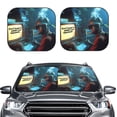 thumbnail image 1 of Daiia Underwater Office Diver 2PCS Car Windshield Sun Shade, Foldable Sun Shield for Car Front Window, Auto Sun Blocker Visor Protector Universal for Truck SUV Pickup-Large, 1 of 7