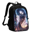 thumbnail image 1 of Daiia Urban Style Colorful Dragon Pattern USB Charging Backpack for Men and Women, Anti-Theft Backpack,Travel Backpack,School Backpack,College Backpack,Laptop Backpack, 1 of 7