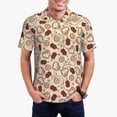 thumbnail image 1 of Daiia Valentine'S Day Rose Pattern Men’s Polo Shirts,Solid Deck Shirt,Classic Fit, Breathable Cotton Polo for Casual and Sport Wear-Medium, 1 of 9