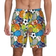 thumbnail image 1 of Daiia Various Balls Mens Swim Trunks Swim Shorts Quick Dry Swim Shorts with Mesh Lining Pockets-XX-Large, 1 of 9