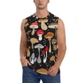 thumbnail image 1 of Daiia Various Mushrooms Printed Men's Tank Tops,Casual Soft Sleeveless Gym Muscle Shirts Bodybuilding Tee-Large, 1 of 8