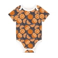 thumbnail image 1 of Daiia Various Oranges Printed Unisex-Baby Short Sleeve Onesies Bodysuits Baby Climbing Clothes Soft and Comfortable Romper with Expandable Shoulder Design-2 Years, 1 of 1