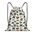 thumbnail image 1 of Daiia Various Turtle Pattern Drawstring Backpack, Gym Bag, Lightweight Backpack, Water-Resistant Bag Travel Sports Backpack, Fitness Bag, Yoga Bag-Small, 1 of 6
