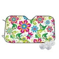thumbnail image 1 of Daiia Vector Mexican Otomi Style Bright Windshield Sun Shade for Car SUV Truck (Small ), Car Sun Shade Windshield, Car Shades for Front Windows, Sunshade for Car Windshield, 1 of 7