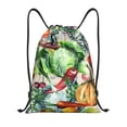 thumbnail image 1 of Daiia Vegan1 Pattern Drawstring Backpack, Gym Bag, Lightweight Backpack, Water-Resistant Bag Travel Sports Backpack, Fitness Bag, Yoga Bag-Small, 1 of 6