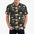 thumbnail image 1 of Daiia Vegetable Quiche Pattern Men’s Polo Shirts,Solid Deck Shirt,Classic Fit, Breathable Cotton Polo for Casual and Sport Wear-3X-Large, 1 of 9