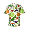 thumbnail image 1 of Daiia Vegetables2 Hawaiian Shirt for Men Gentle Cotton Regular Short Sleeve Casual-Medium, 1 of 9