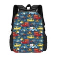 thumbnail image 1 of Daiia Vehicles Cartoon with Funny Drivers,Animal Drivers Backpack for Men and Women -Durable Backpack Large Capacity, Water-Resistant Bag with Adjustable Straps and Laptop Compartment, 1 of 9