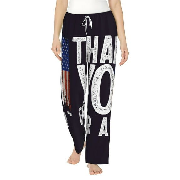 Daiia Veterans Day2 Women's Sleep Pant with Pockets and Drawstring,Pajama Pants-XX-Large