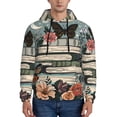 thumbnail image 1 of Daiia Vintage Art Butterfly Flower for Men's Fashion Hoodies & Sweatshirts with Kangaroo Pocket Hooded Sweatshirt Breathable & Moisture Wicking-Medium, 1 of 7