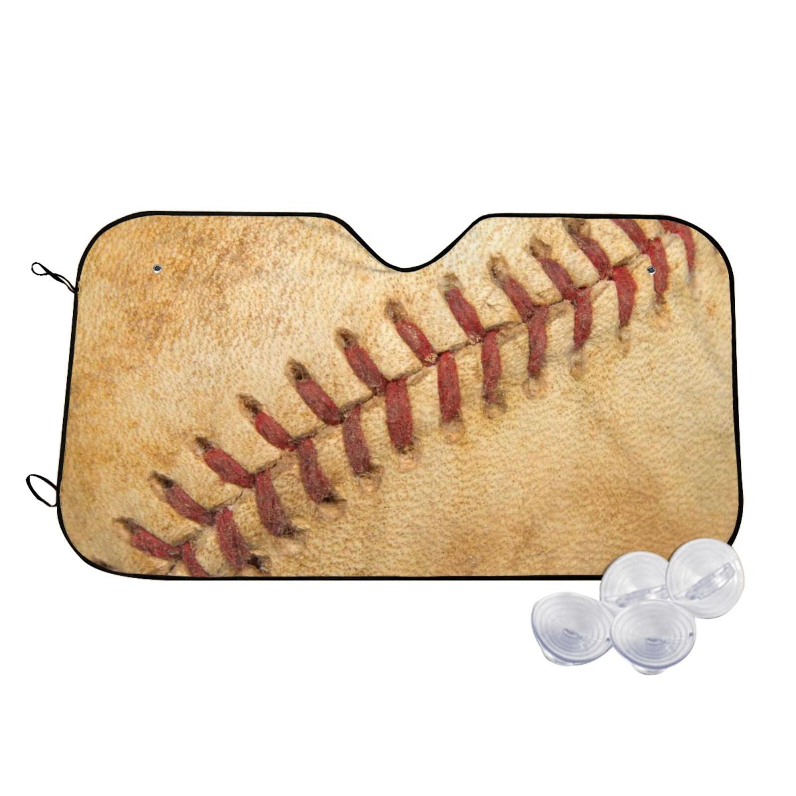 Daiia Vintage Baseball Windshield Sun Shade for Car SUV Truck (Medium ...