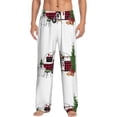 thumbnail image 1 of Daiia Vintage Buffalo Plaid Christmas Camper Men's Sleep Pant with Pockets and Drawstring,Pajama Pants-Small, 1 of 9