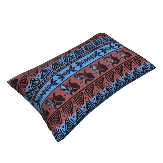Daiia Vintage Corn Pattern in Red Blue Bedding Waterproof Pillow Protector Zippered Queen – Bed Bug Proof Pillow Encasement-20"x30"