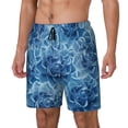 thumbnail image 1 of Daiia Vintage Floral Mens Swim Trunks Swim Shorts Quick Dry Swim Shorts with Mesh Lining Pockets-3X-Large, 1 of 9