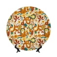 thumbnail image 1 of Daiia Vintage Floral Printed Pattern Ceramic Plate Dinner Plates Bone China Decorative Plates with Display Stand Art Ceramic Ornaments for Wall Hanging Decoration-7in, 1 of 6