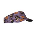 thumbnail image 1 of Daiia Vintage Halloween Black Cat Pattern Sport Sun Visor Hats Visor Cap Adjustable Empty Top Baseball Cap Cotton Ball Caps for Women and Men, 1 of 7
