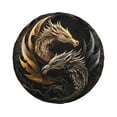 thumbnail image 1 of Daiia Vintage Metal Dragon Tire Covers , Travel Trailer Camper Truck SUV Motorhome Waterproof Wheel Cover, Sun Rain Snow Protector-16 inch, 1 of 8