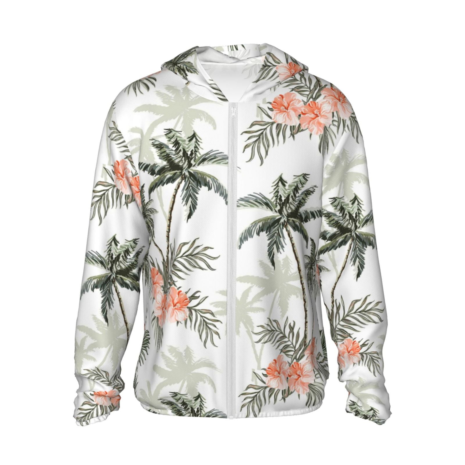 Daiia Vintage Palm Trees UPF 50+ Sun Protection Hoodie Jacket ...