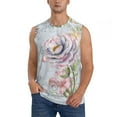 thumbnail image 1 of Daiia Vintage Rose Printed Men's Tank Tops,Casual Soft Sleeveless Gym Muscle Shirts Bodybuilding Tee-3X-Large, 1 of 8