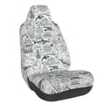 thumbnail image 1 of Daiia Vintage Sailboats Printed Car Seat Cover - Waterproof & Sweatproof - Universal Fit, Machine Washable, Non-Slip - Seat Protector for Car, Truck, SUV, Van (1 Pack), 1 of 5
