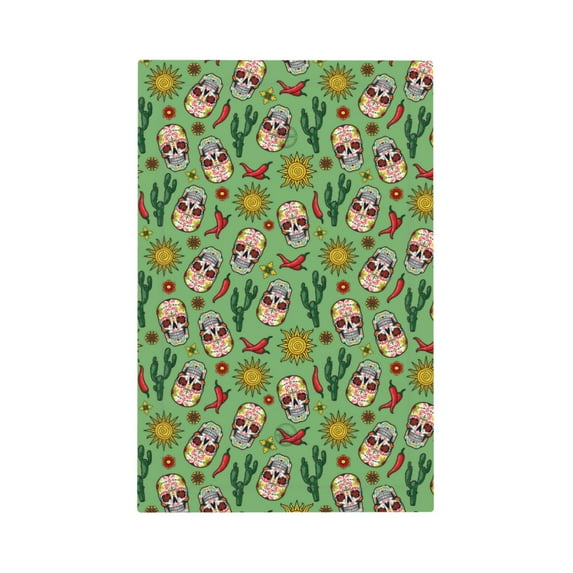 Daiia Vintage Sugar Skull Pattern Decorator Wall Plate Child Safe Outlet Cover, Switch and Outlet Covers,Size 1-Gang 5.0" x3.0" , Polycarbonate Thermoplastic-Style V