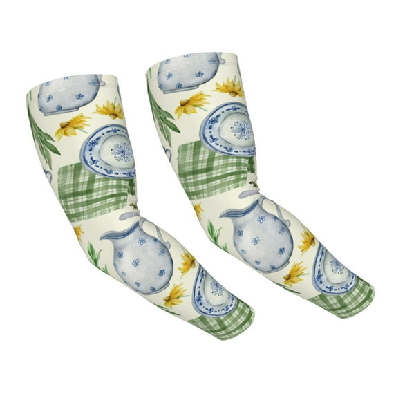 Daiia Vintage Utensils UV Sun Protection Arm Sleeves - Cooling Compression Arm Sleeve - Sports & UV Arm Sleeves for Men & Women