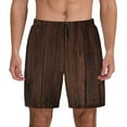 thumbnail image 1 of Daiia Vintage Wood Mens Swim Trunks Swim Shorts Quick Dry Swim Shorts with Mesh Lining Pockets-Medium, 1 of 9