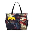 thumbnail image 1 of Daiia Watercolor Bald Eagle Beach Travel Bag - Water-Resistant Beach Bag, Lightweight Tote with 7 Pockets for Women and Men - Gym,Pool,Camping,Reusable Grocery Bag, 1 of 7