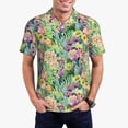 thumbnail image 1 of Daiia Watercolor Blooming Cactus Pattern Men’s Polo Shirts,Solid Deck Shirt,Classic Fit, Breathable Cotton Polo for Casual and Sport Wear-4X-Large, 1 of 7