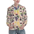 thumbnail image 1 of Daiia Watercolor Bottles And Glasses Pattern Women's Fashion Hoodies & Sweatshirts with Kangaroo Pocket Hooded Sweatshirt with Eye-catching Drawstrings-XX-Large, 1 of 7