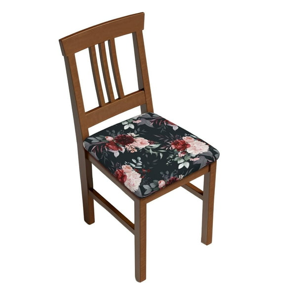 Daiia Watercolor Floral Stretch Individual Couch Cushion Slipcovers Reversible Cushion Protector Slipcovers Sofa Cushion Protector Covers Milk Silk-16.9in