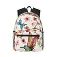 thumbnail image 1 of Daiia Watercolor Floral With Butterflies School Backpack for Men Women, Unisex Large Waterproof Bookbag Schoolbag Casual Daypack for High School/College/Teens/Travel/Work Black, 1 of 8