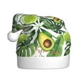 Daiia Watercolor Green Tropical Print Christmas Knitted Beanie Hat