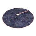 thumbnail image 1 of Daiia Watercolor Indigo Drawing Merry Christmas Tree Skirt , Xmas Large Lace-up Tree Skirt, Santa Snowflakes Rustic Home Decorations New Year Party Farmhouse Decor-30", 1 of 7
