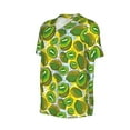 thumbnail image 1 of Daiia Watercolor Kiwi Fruits Summer Mens Baseball Jersey Button Down Shirts Short Sleeve Sports Uniforms-Small, 1 of 9